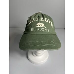 New BILLABONG Surf Club Dad Womens Hat Cap adjustable Green Distressed